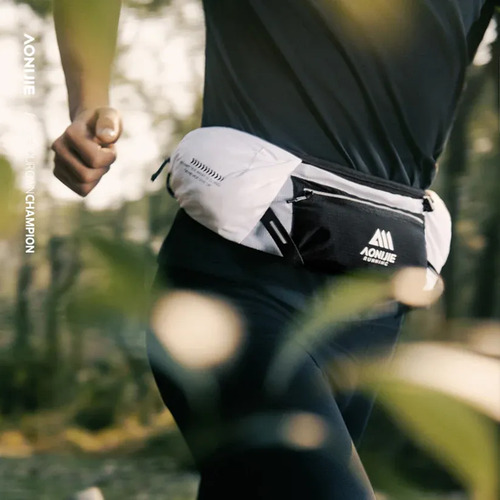 Cinturon Running Trail Aonijie Con Soft Flexible De 500 Ml. Negro - Imagen 6