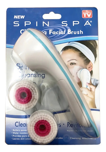 Cepillo Exfoliador Limpiador Facial Spin Spa Limpieza Rostro Color Blanco - Imagen 3