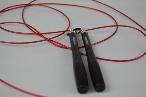 Cuerda De Salto Crossfit Speed Rope C/ Ruleman Dual Aluminio Rojo - Imagen 5