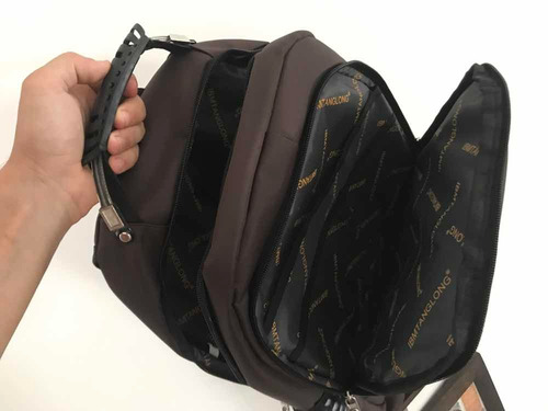 Mochila Notebook 17 Ergonómica Negro. Verde - Imagen 5