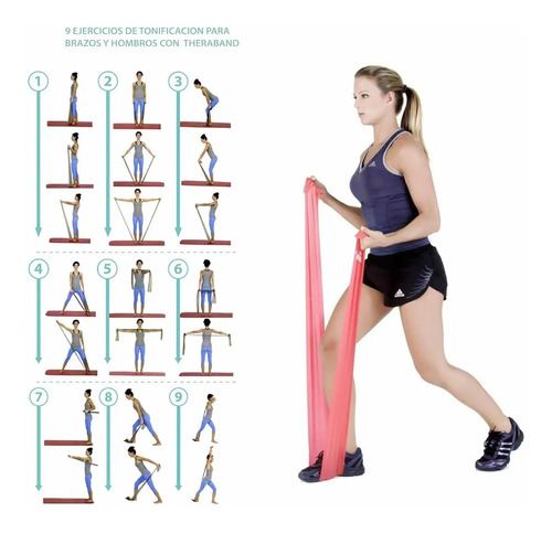 Thera Band 100% Latex Yoga Fitness 1.50x15x0.065 - Imagen 4
