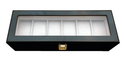Alhajero Organizador De Relojes 100% Madera Negro Blanco - Imagen 3