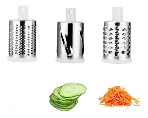 Rallador Cortador Acero Vegetales Frutas Queso Vuy - Imagen 3