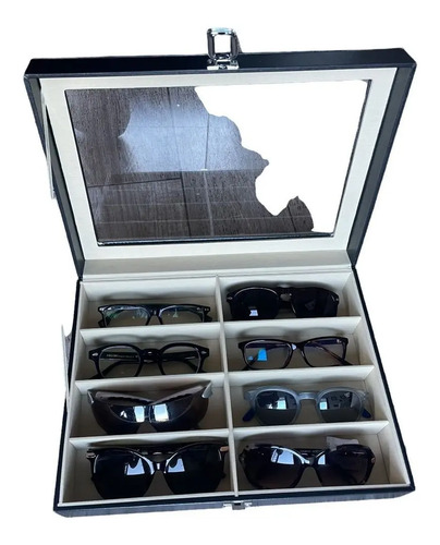 Caja Organizador 8 Par De Lentes. Negro - Imagen 3
