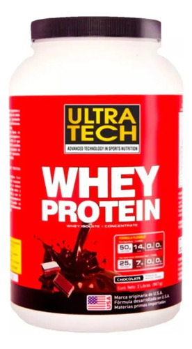Whey Protein Isolatada 907 Grs Eeuu Ultra Tech - Imagen 3