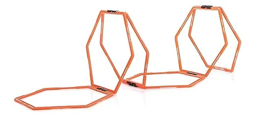 Hexágonos De Entrenamiento Agilidad Deporte Naranja - Imagen 3