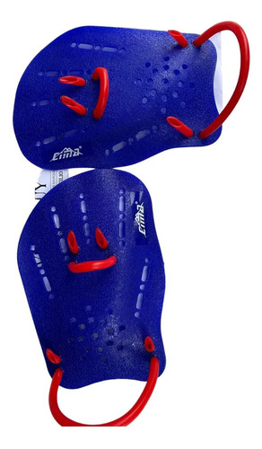 Manoplas Para Natación Cima De Plástico Y Silicona Pro Azul M - Imagen 3