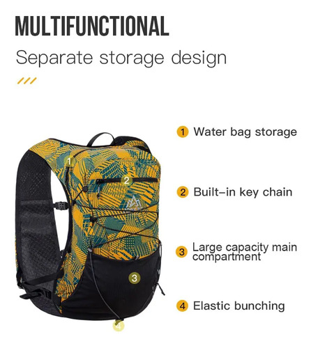 Chaleco Aonijie Hidratacion 12l Bolsa 2l Regalo - Imagen 6