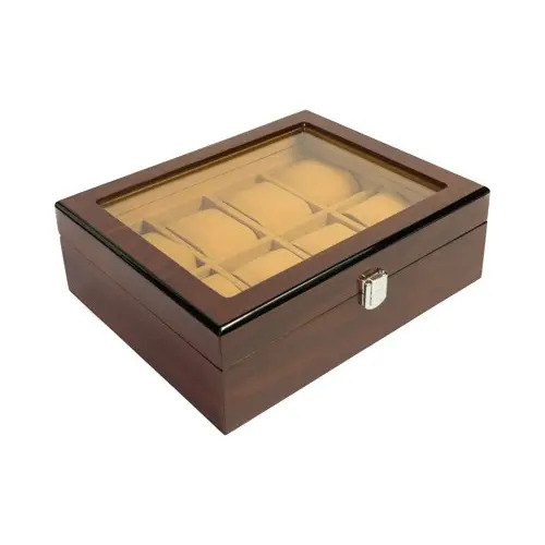 Organizado 8 Relojes Madera Marrón Oscuro - Imagen 4