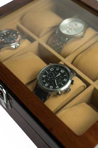 Organizado 8 Relojes Madera Marrón Oscuro - Imagen 8
