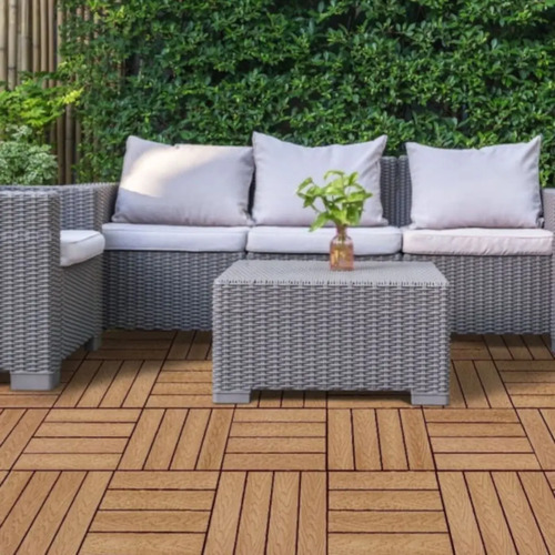 Deck Wpc Encastrable 30x30- Choclolate Importado. - Imagen 5