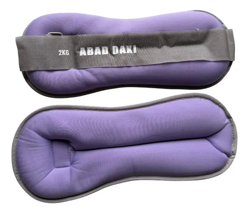 Tobipesas Tobilleras Neopreno 2kg Par Profesionales Lila