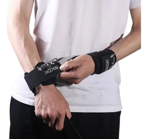Straps Correa De Levantamiento Gimnasio Skdk Black Negro - Imagen 3