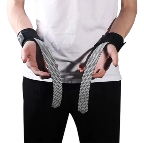 Straps Correa De Levantamiento Gimnasio Skdk Black Negro - Imagen 4
