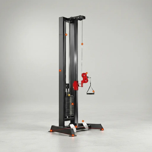 Polea Importada Gimnasio 70kg Placas Hierro Negro - Imagen 6